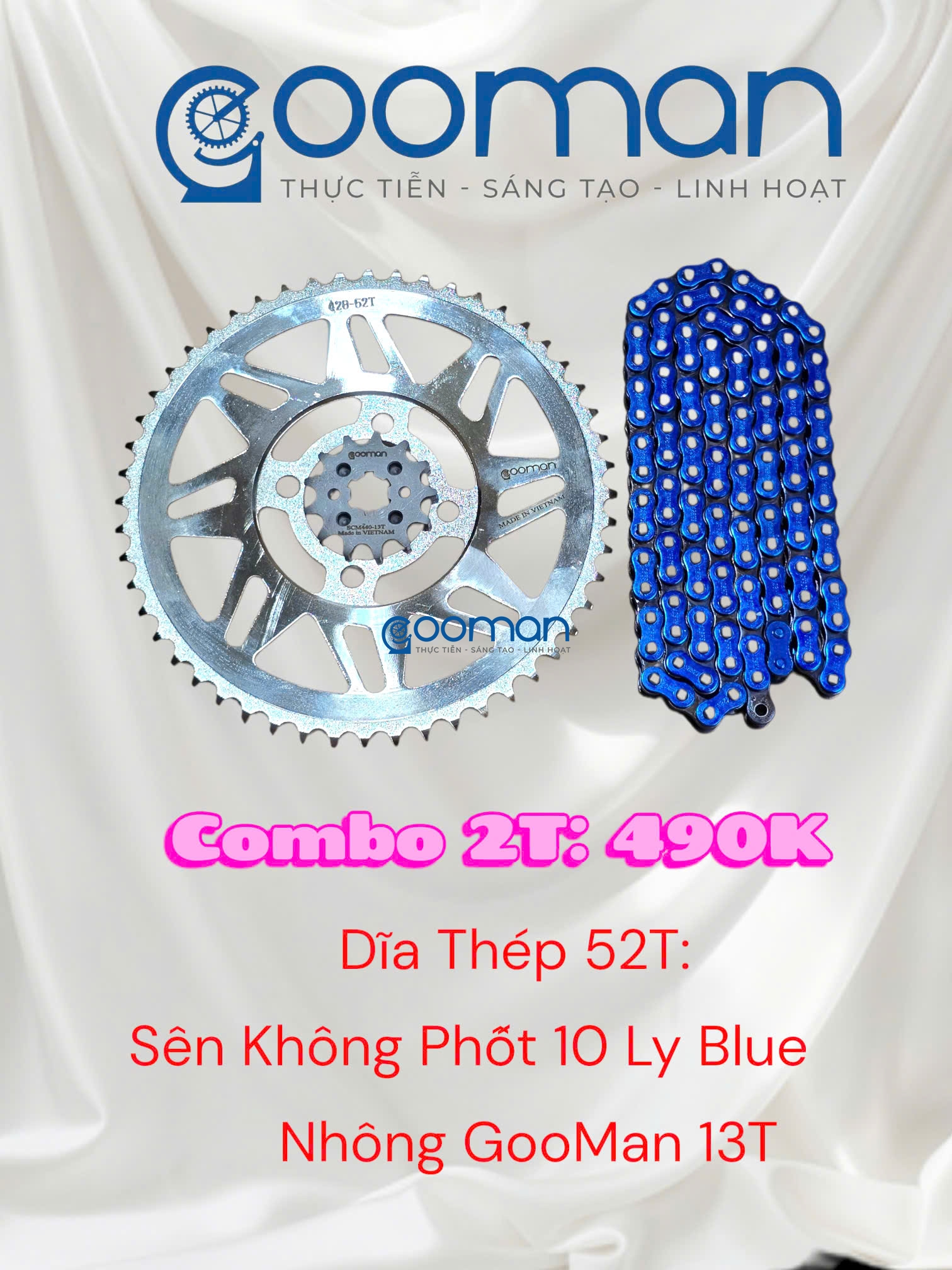Nhông Sên Đĩa Thép Datbike Quantum S0, S1   ( Combo 2T) #02