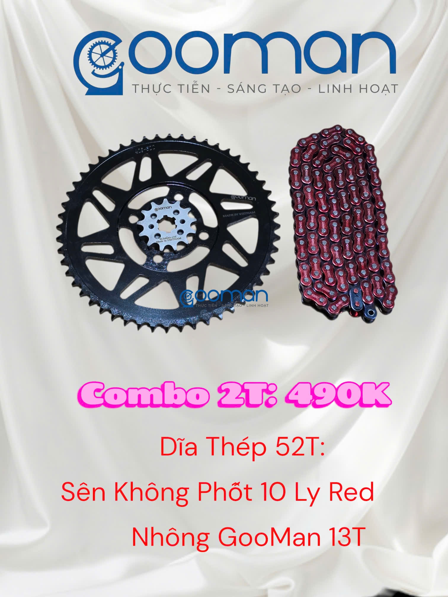 Nhông Sên Đĩa Thép Datbike Quantum S0, S1   ( Combo 2T) #02