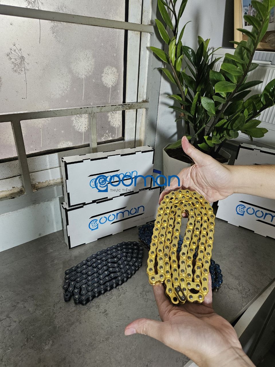 Sên có phốt cao su